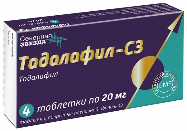 Тадалафил-СЗ, таблетки покрыт.плен.об. 5 мг 30 шт Ростов-на.